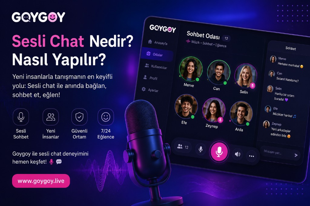 Sesli chat nedir ve nasıl yapılır, Goygoy sesli sohbet